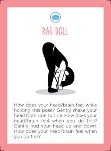 rag doll yoga card