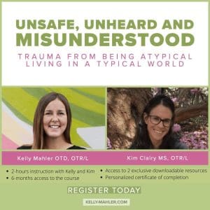 on demand course, unsafe unheard and misunderstood, trauma from being atypical living in a typical world