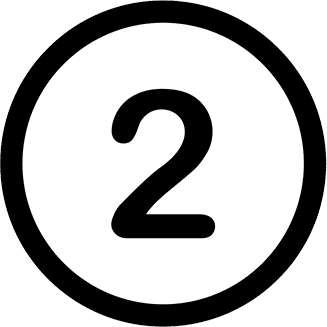 An icon of the number two.
