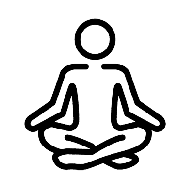 meditating person icon