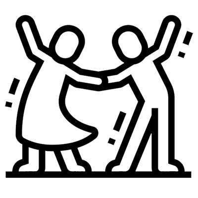 icon of a couple dancing