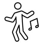 dancing person icon